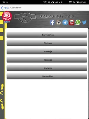 UGT Ford android App screenshot 1